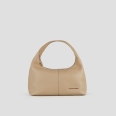 Chloe Small shoulder bag in beige tumbled leather