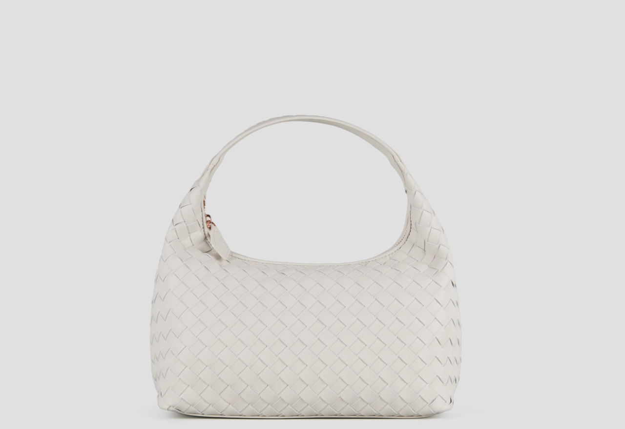 Sneakers Alexander Smith chloe small shoulder bag in white woven leather - 1