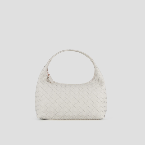 Sneakers Alexander Smith chloe small shoulder bag in white woven leather - 1