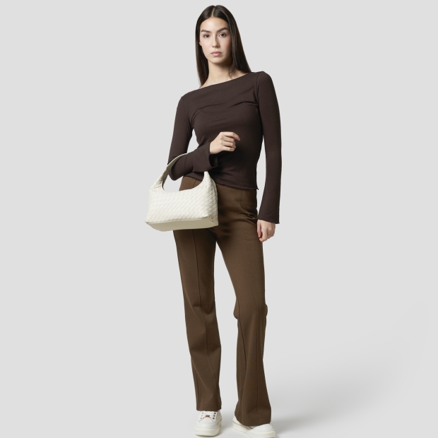 Sneakers Alexander Smith chloe small shoulder bag in white woven leather - 7