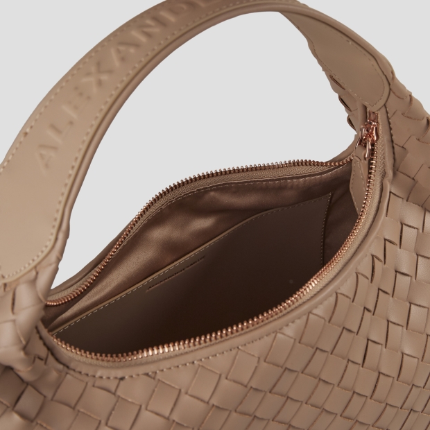 Sneakers Alexander Smith chloe small shoulder bag in beige woven leather - 6