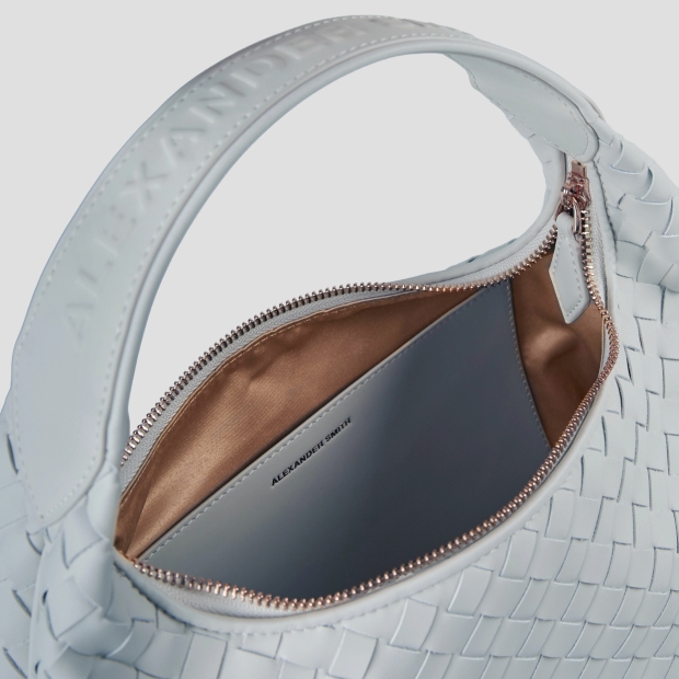 Sneakers Alexander Smith chloe small shoulder bag in azure woven leather - 6