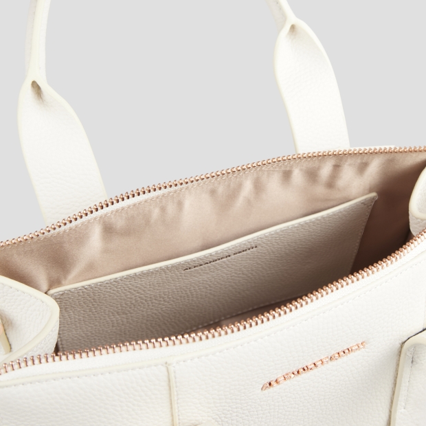 Sneakers Alexander Smith jane small handbag with shoulder strap in ivory leather - 5