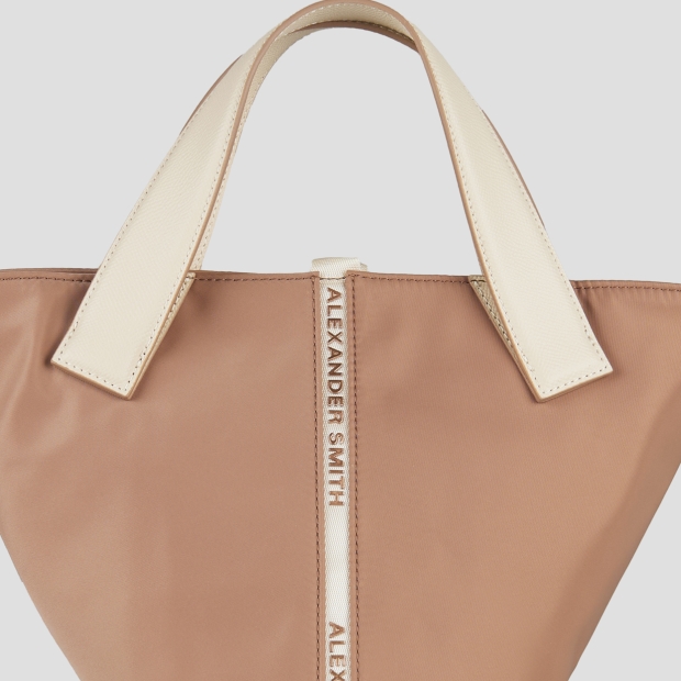 Sneakers Alexander Smith lauren small handbag with shoulder strap in camel nylon - 5