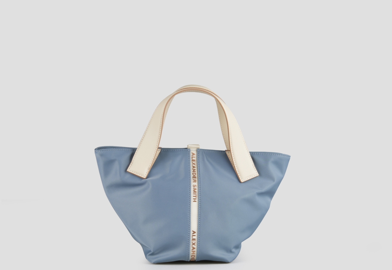 Sneakers Alexander Smith lauren small handbag with shoulder strap in light blue nylon - 1