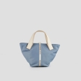 Lauren Small handbag with shoulder strap in light blue nylon