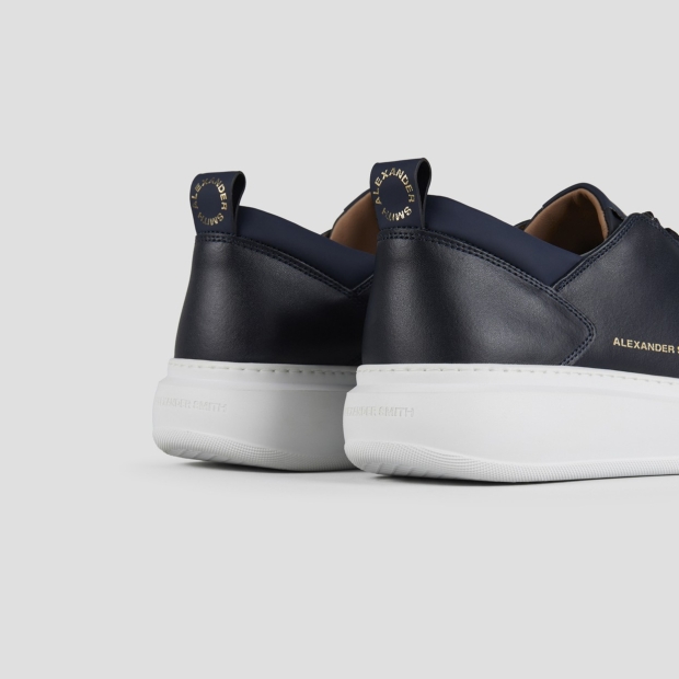 Sneakers Alexander Smith wembley uomo in morbida pelle blu - 4