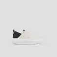 Wembley Slip-on Donna in pelle bianca e tallone nero