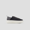 Wembley Donna in suede grigio scuro e tallone con strass