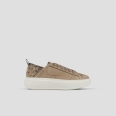 Wembley Donna in suede beige e tallone con strass