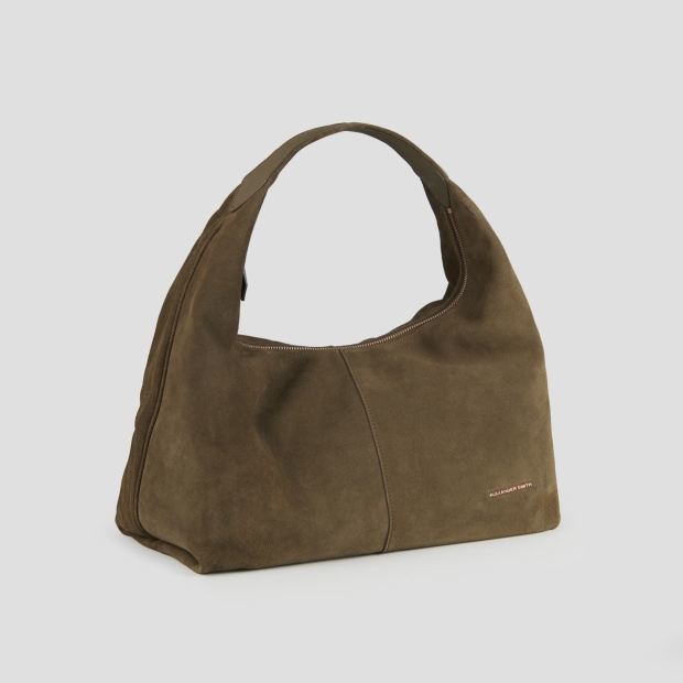 Sneakers Alexander Smith chloe borsa a spalla in suede verde oliva - 3