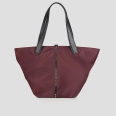 Lauren Large borsa a spalla in nylon bordeaux