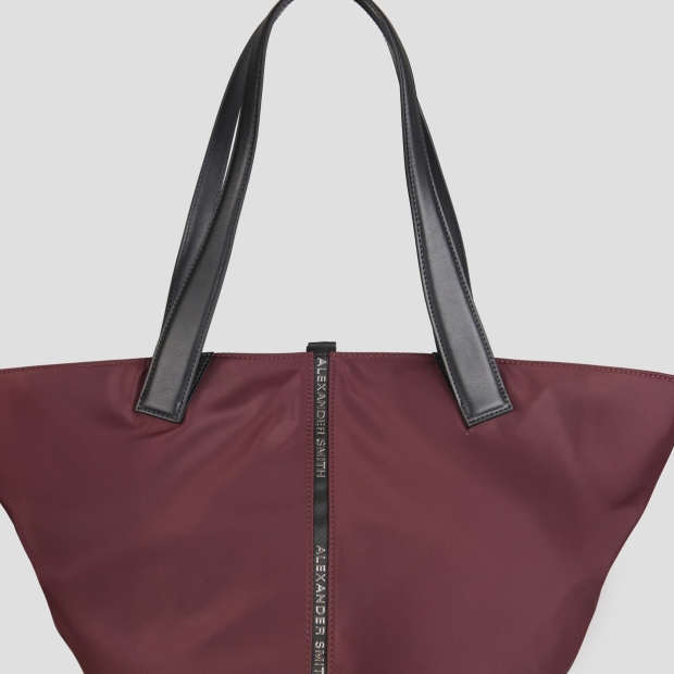 Sneakers Alexander Smith lauren large borsa a spalla in nylon bordeaux - 5
