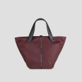 Lauren Medium borsa a mano con tracolla in nylon bordeaux