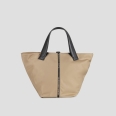 Lauren Medium borsa a mano con tracolla in nylon beige
