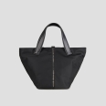 Lauren Medium borsa a mano con tracolla in nylon nero
