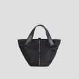 Lauren Small borsa a mano con tracolla in nylon nero