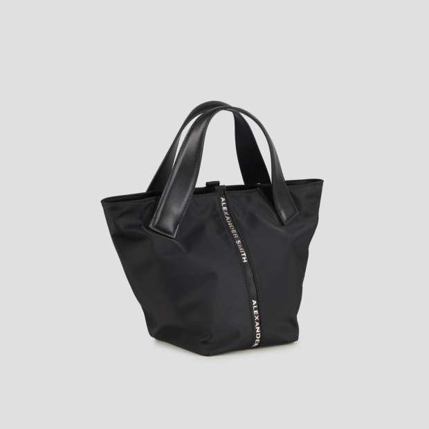 Sneakers Alexander Smith lauren small borsa a mano con tracolla in nylon nero - 3