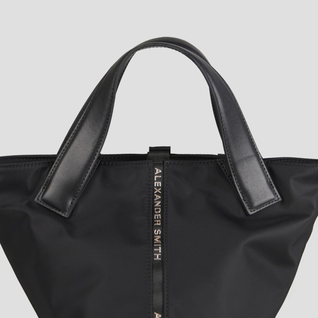 Sneakers Alexander Smith lauren small borsa a mano con tracolla in nylon nero - 5