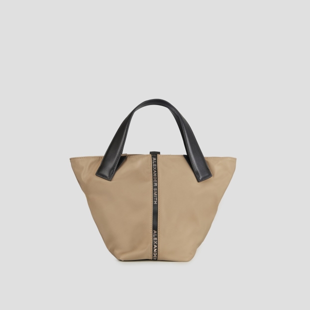 Sneakers Alexander Smith lauren small borsa a mano con tracolla in nylon beige - 4