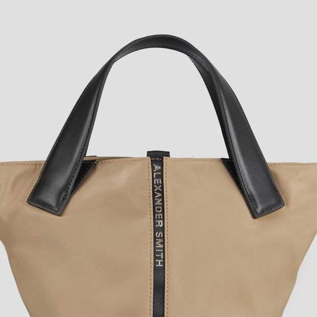 Sneakers Alexander Smith lauren small borsa a mano con tracolla in nylon beige - 5
