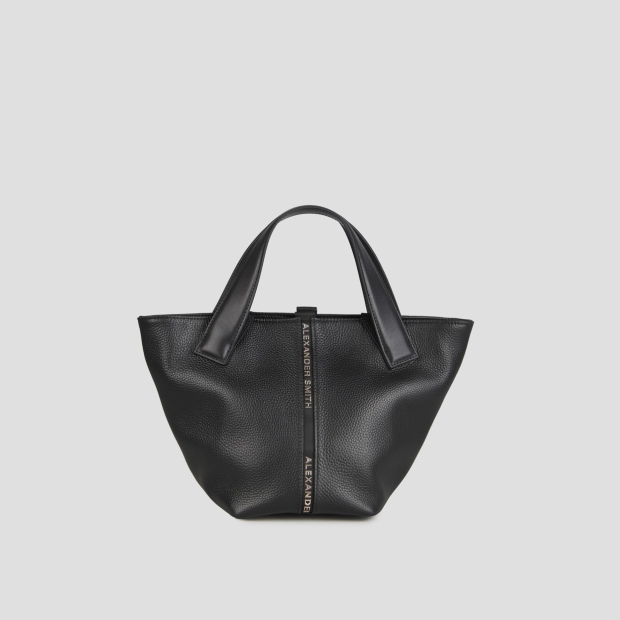 Sneakers Alexander Smith lauren small borsa a mano con tracolla in pelle bottalata nera - 1