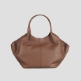 Rachel Large borsa a spalla in pelle bottalata marrone