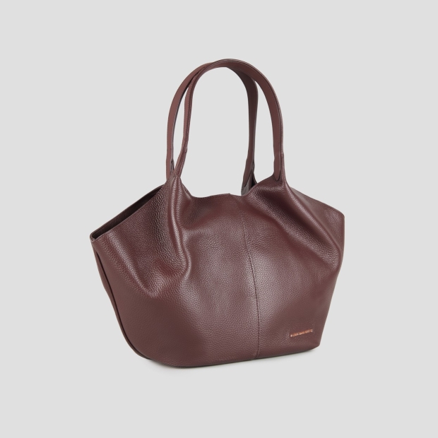 Sneakers Alexander Smith rachel medium borsa a spalla in pelle bottalata bordeaux - 3