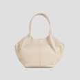 Rachel Medium borsa a spalla in pelle bottalata avorio scuro