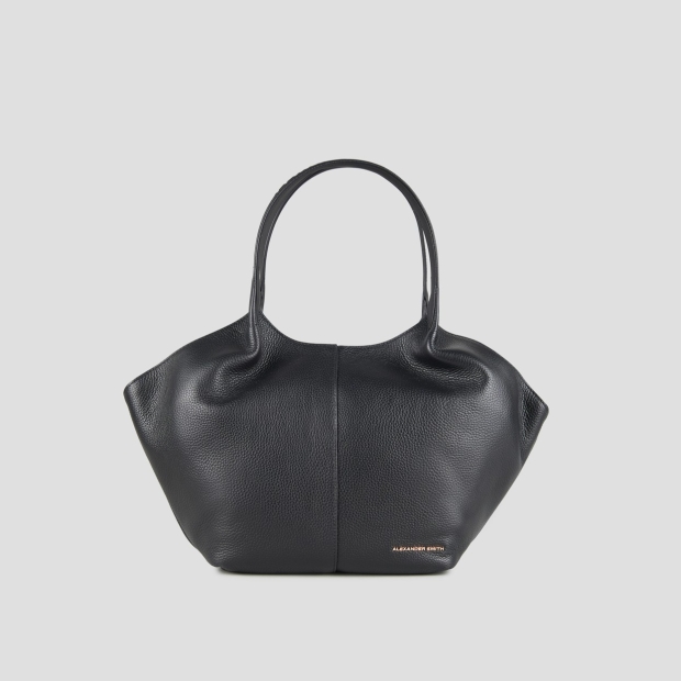 Sneakers Alexander Smith rachel medium borsa a spalla in pelle bottalata nera - 1