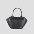 Rachel Medium borsa a spalla in pelle bottalata nera