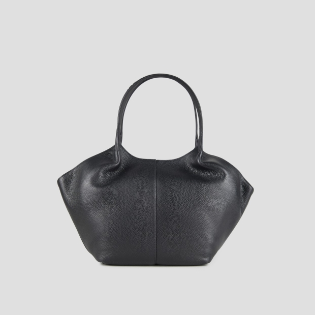 Sneakers Alexander Smith rachel medium borsa a spalla in pelle bottalata nera - 4