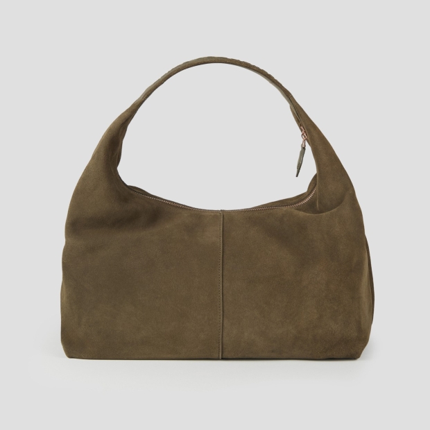 Sneakers Alexander Smith chloe borsa a spalla in suede verde oliva - 4