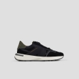 Liverpool Uomo in suede, nylon e cordura neri con tallone verde