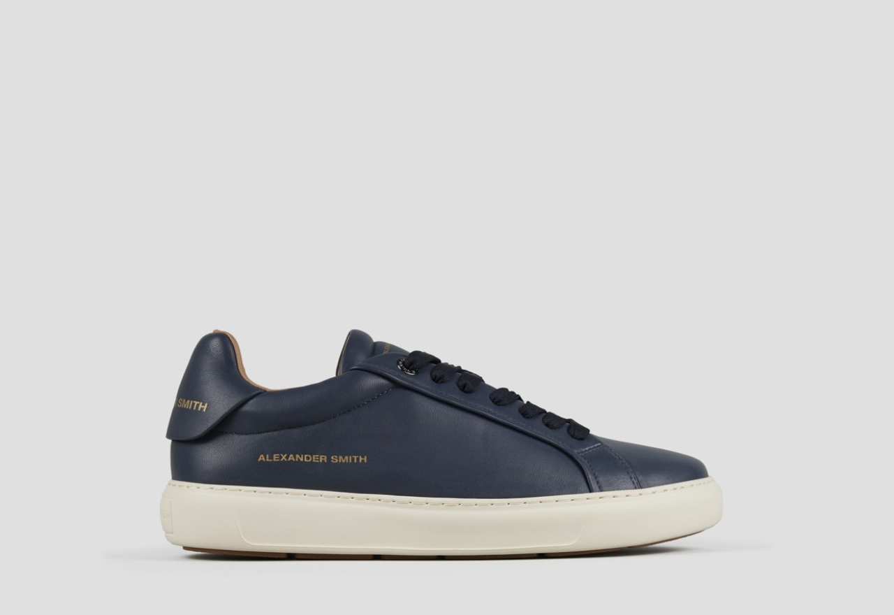 Sneakers Alexander Smith soho uomo in morbida pelle blu - 1