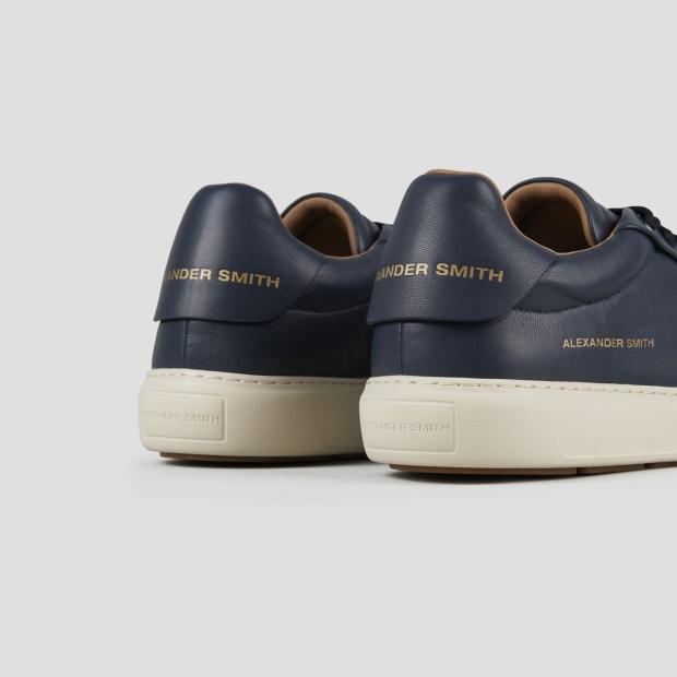 Sneakers Alexander Smith soho uomo in morbida pelle blu - 4