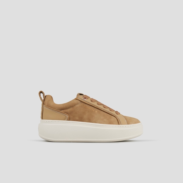 Sneakers Alexander Smith stone donna in marrone e tallone gommato - 1