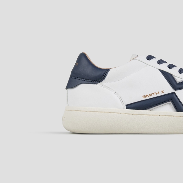 Sneakers Alexander Smith ocean uomo in bianco con logo laterale e tallone blu - 2