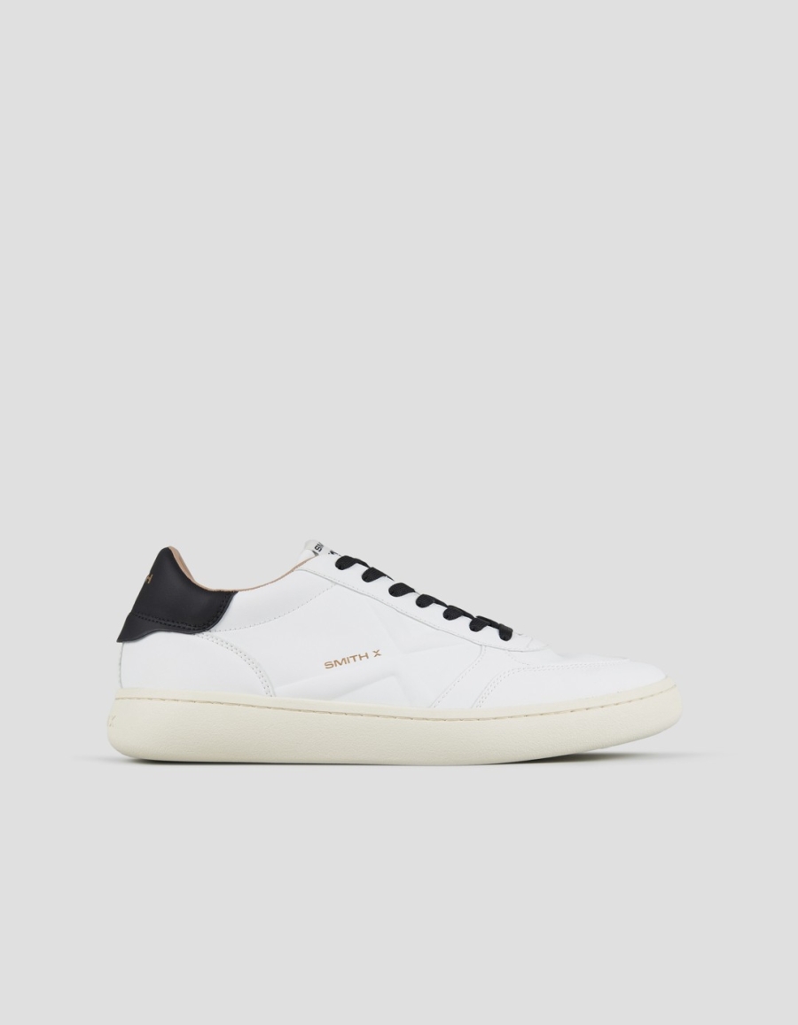 Sneakers Alexander Smith ocean uomo in bianco con tallone nero - 1