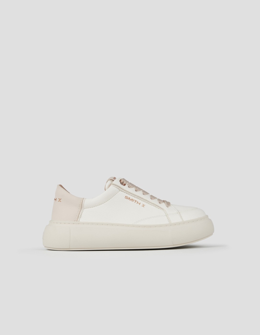 Sneakers Alexander Smith pearl donna in bianco e tallone crema - 1