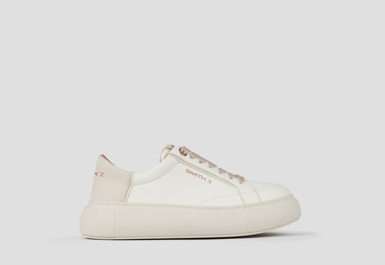 Sneakers Alexander Smith pearl donna in bianco e tallone crema - 1