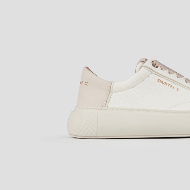 Sneakers Alexander Smith pearl donna in bianco e tallone crema - 2