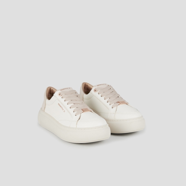 Sneakers Alexander Smith pearl donna in bianco e tallone crema - 3