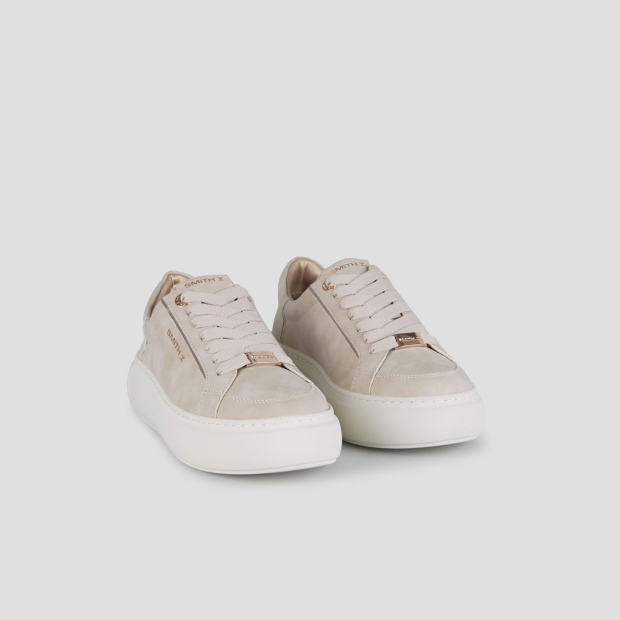 Sneakers Alexander Smith pearl donna avorio e dettagli in laminato rame - 3