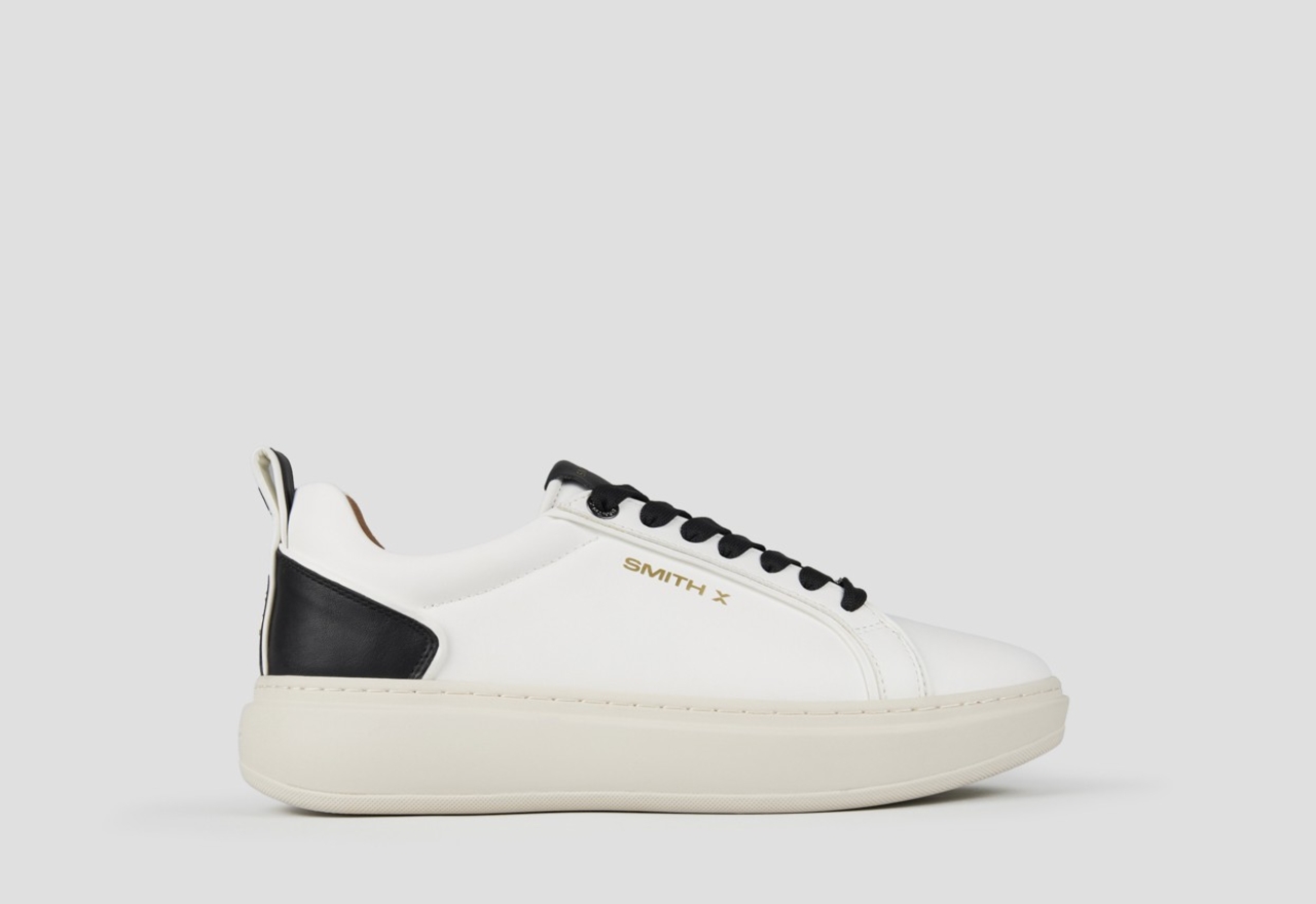 Sneakers Alexander Smith stone uomo in bianco e tallone nero - 1