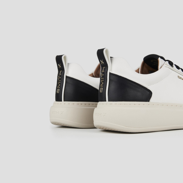 Sneakers Alexander Smith stone uomo in bianco e tallone nero - 4