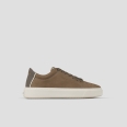 London Uomo in nabuk verde militare e tallone in pelle