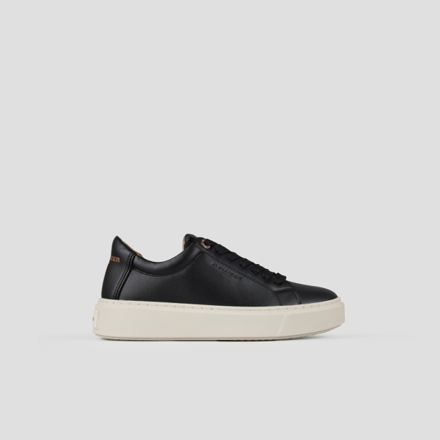 Sneakers Alexander Smith london donna in pelle liscia nera - 1