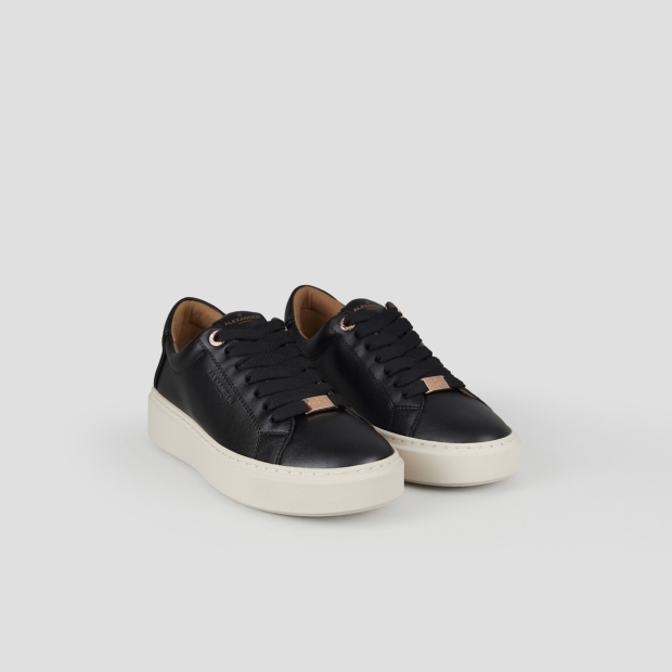 Sneakers Alexander Smith london donna in pelle liscia nera - 3