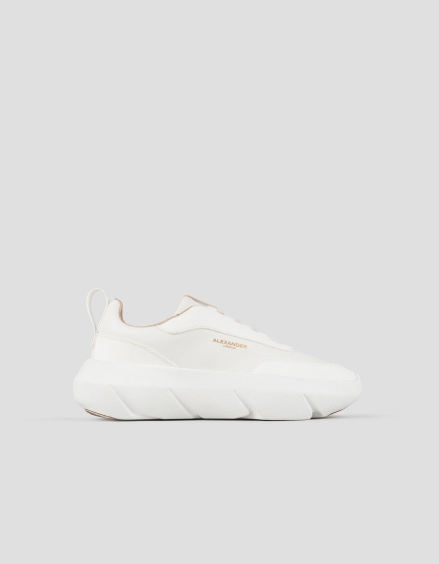 Sneakers Alexander Smith eclipse donna in nappa e gommato bianco - 1